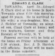 Obituary - Edward Z Clark